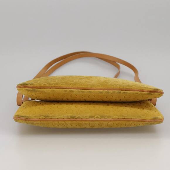 CELINE C Macadam Canvas Shoulder Bag Yellow - Picture 5 of 16